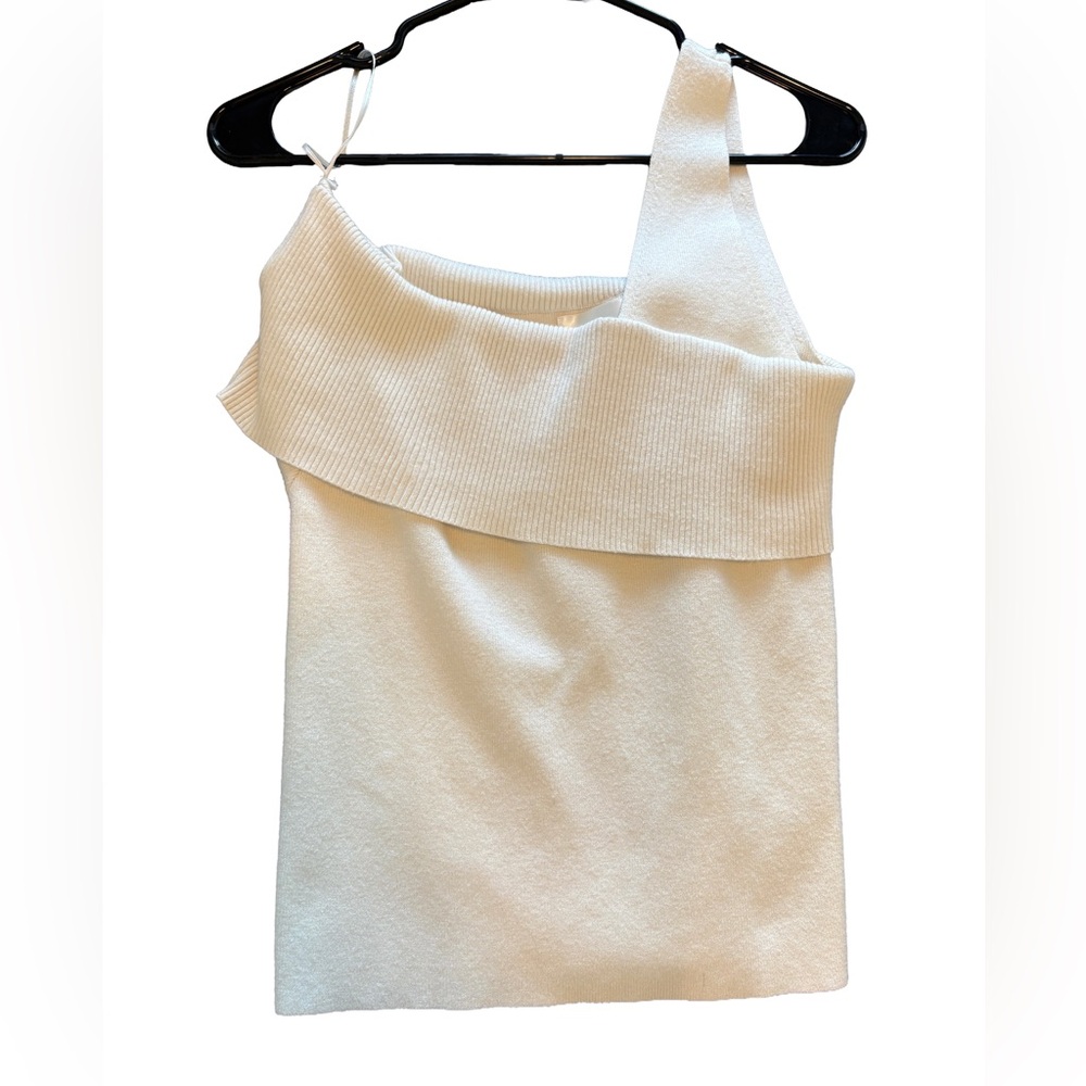 Line & Dot Slyie One Shoulder Knit Top Size Small
